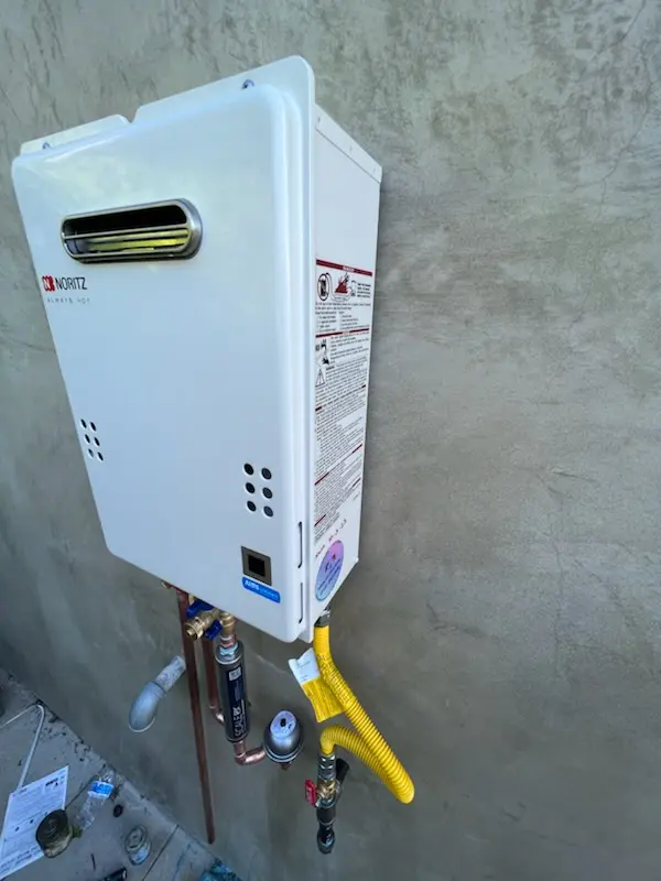 Tankless water heater installation for Kodiak homes