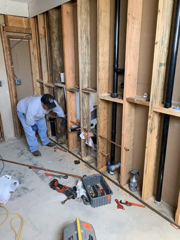Commercial rough-in plumbing for Water Heater Replacement in Kodiak